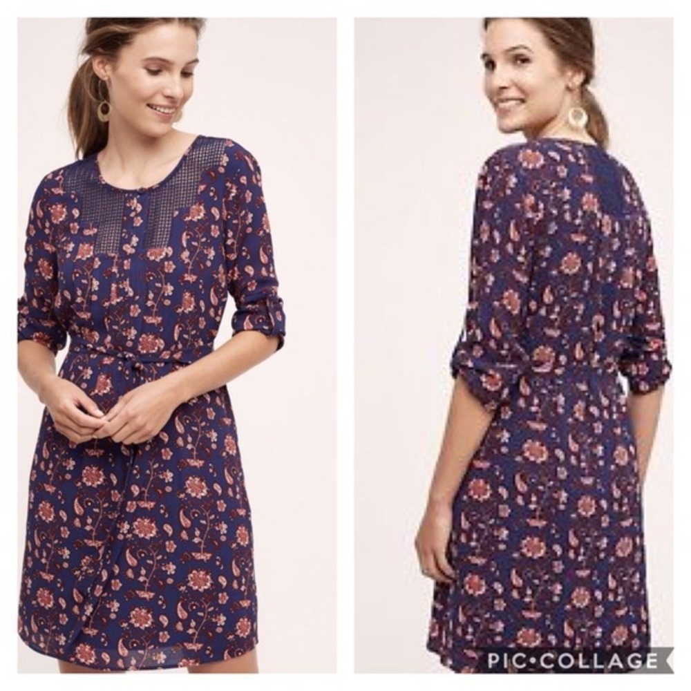 Anthropologie Meadow Rue paisley dress